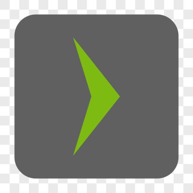 Ok ucu sağ yuvarlak kare düğme