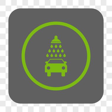 Araba duş yuvarlak kare düğme