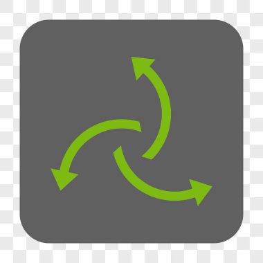 Santrifüj okları yuvarlak kare düğme