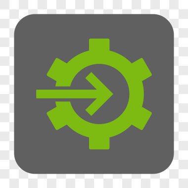 COG Tümleştirme yuvarlak kare düğme