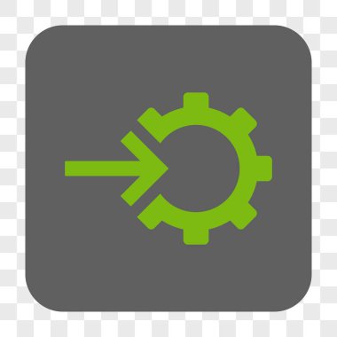 COG Tümleştirme yuvarlak kare düğme