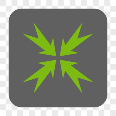 Sıkıştırma OK yuvarlak kare düğme