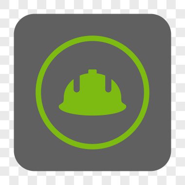 İnşaat kask yuvarlak kare düğme