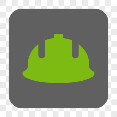 İnşaat kask yuvarlak kare düğme