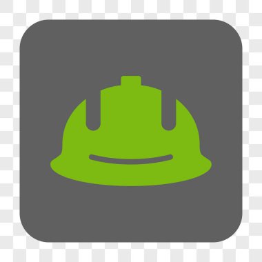 İnşaat kask yuvarlak kare düğme