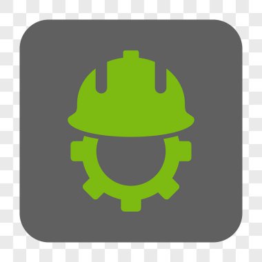 Geliştirme kask yuvarlak kare düğme