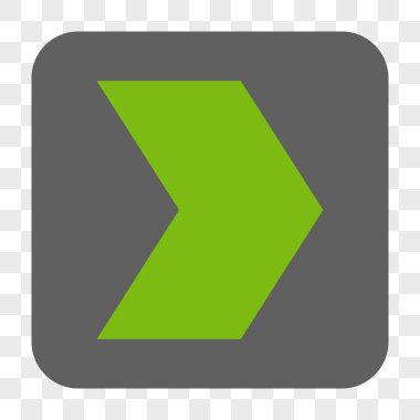 Yön sağ yuvarlak kare düğme