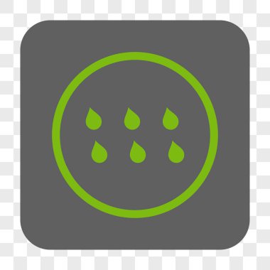 Damla kare düğme yuvarlak