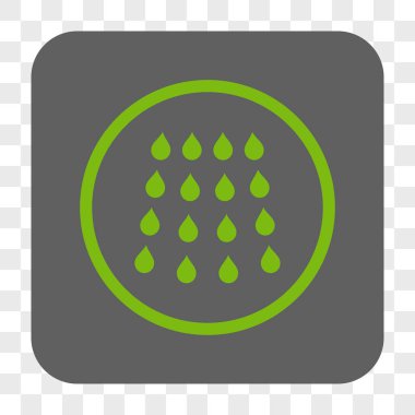 Damla kare düğme yuvarlak