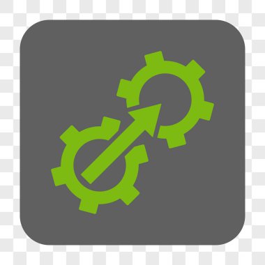 Dişli Tümleştirme yuvarlak kare düğme