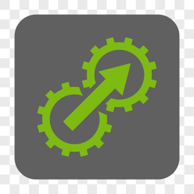 Dişli Tümleştirme yuvarlak kare düğme