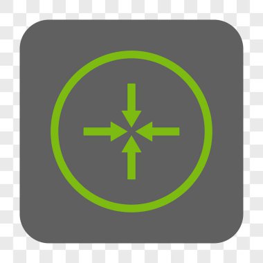 Kare düğme etkisi okları yuvarlak