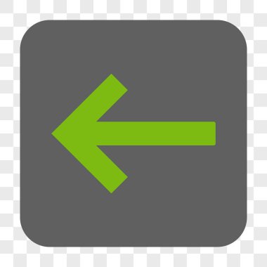 Sol ok yuvarlak kare düğme