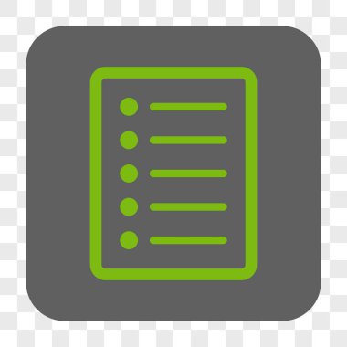 Liste sayfası yuvarlak kare düğme