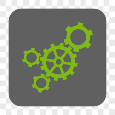 Mekanizması yuvarlak kare düğme