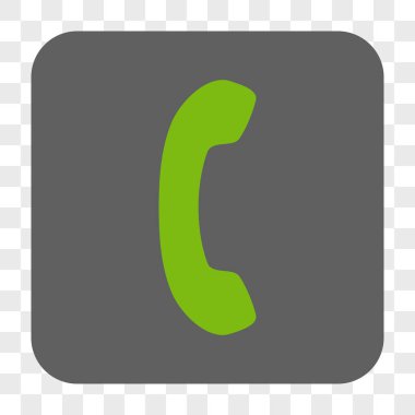 Telefon Alıcı Yuvarlak Kare Düğmesi