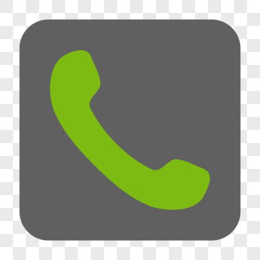 Telefon Alıcı Yuvarlak Kare Düğmesi