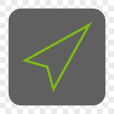 İşaretçi şu kadar kare düğme yuvarlak