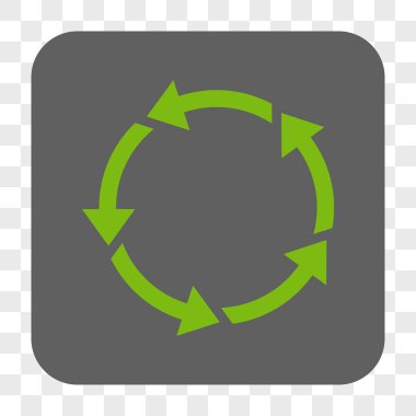 Döndürme yuvarlak kare düğme