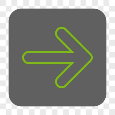 Yuvarlak ok sağ yuvarlak kare düğme