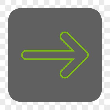 Yuvarlak ok sağ yuvarlak kare düğme