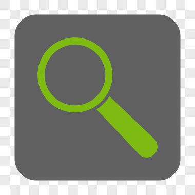 Arama aracı yuvarlak kare düğme