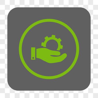 Hizmet yuvarlak kare düğme