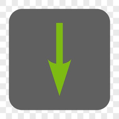 Yuvarlatılmış Kare düğme aşağı ok keskin