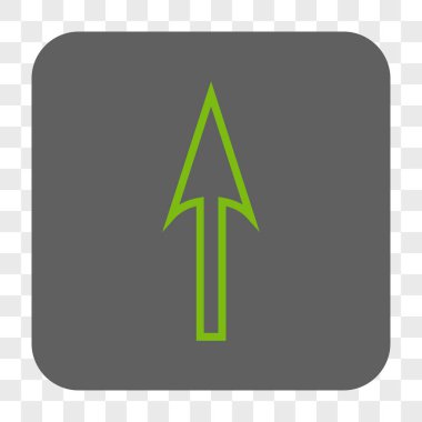 Yuvarlatılmış Kare düğmesini yukarı ok keskin