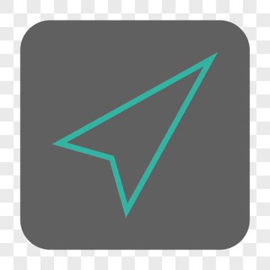 İşaretçi şu kadar kare düğme yuvarlak