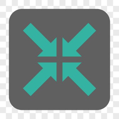 Oklar yuvarlatılmış kare düğme basınç