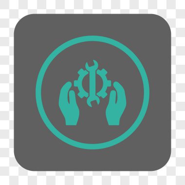 Onarım hizmeti yuvarlak kare düğme