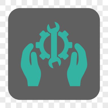 Onarım hizmeti yuvarlak kare düğme