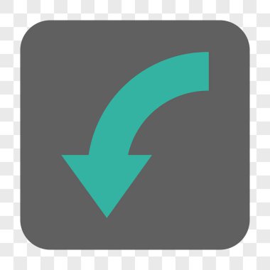 Yuvarlatılmış Kare düğmesini basılı döndürmek