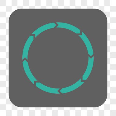 Döndürme yuvarlak kare düğme