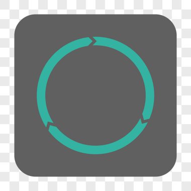 Döndürme yuvarlak kare düğme