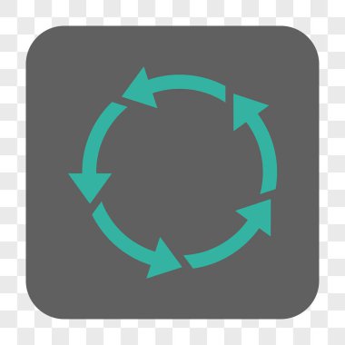 Döndürme yuvarlak kare düğme