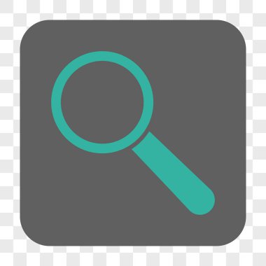 Arama aracı yuvarlak kare düğme