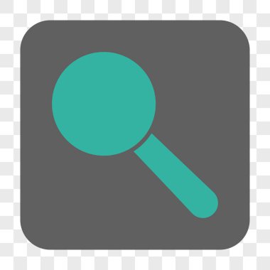 Arama aracı yuvarlak kare düğme