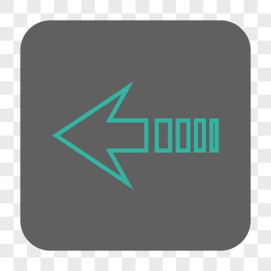 Sol yuvarlak kare düğme göndermek