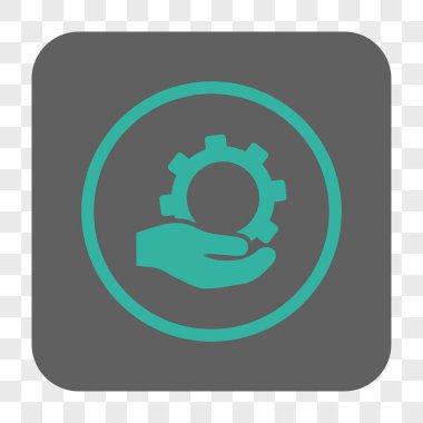 Hizmet yuvarlak kare düğme