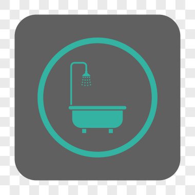 Duş Banyo yuvarlak kare düğme