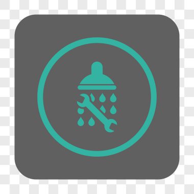 Duş sıhhi tesisat yuvarlak kare düğme