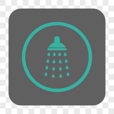 Duş yuvarlak kare düğme