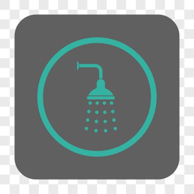 Duş yuvarlak kare düğme