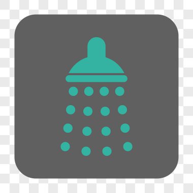 Duş yuvarlak kare düğme