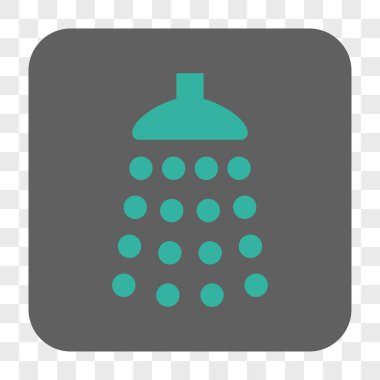 Duş yuvarlak kare düğme