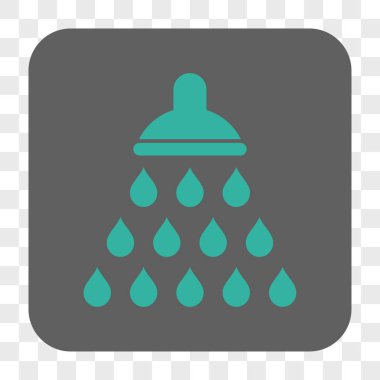 Duş yuvarlak kare düğme