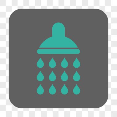 Duş yuvarlak kare düğme