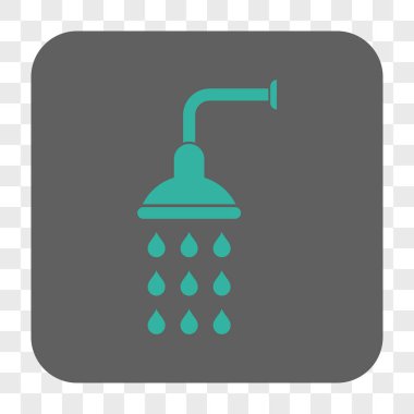 Duş yuvarlak kare düğme